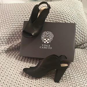 Vince Camuto leather mules